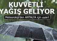 Meteoroloji’den ‘Kuvvetli Yağış’ Uyarısı