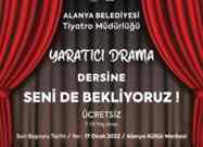 Alanya Belediyesinden Ücretsiz Drama Kursu Vermeye Başladı.!