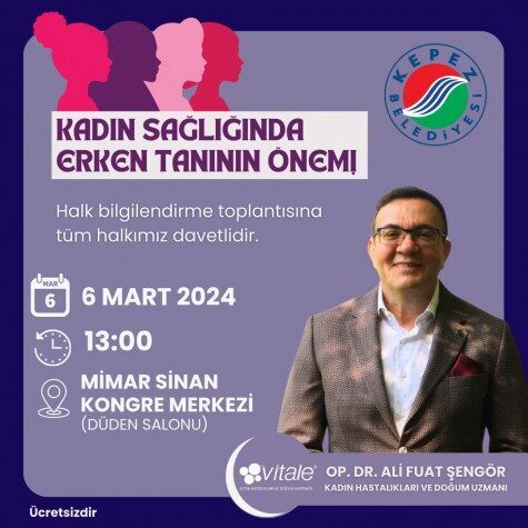 Antalya da Kadın Sağlığında Erken Tanının Önemi Anlatılacak